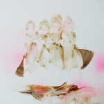 Ghosts, 2014, oil and spray on canvas, 30 x 40 cm