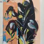 A Plant, 2016, acrylic and oil on canvas, 35 x 28 cm