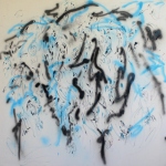 A Tree Humming, 2011, oil and spray on canvas, 150 x 150 cm