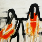 Getting Up, 2012, oil on canvas, 71 x 75 cm