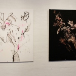 Tree (I & II), 2013, oil and spray on canvas, 160 x 120 cm each