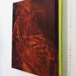 From the series 3rd Space (Place for Memories and Precious Stones), 2024, acrylic, wood, nails, fabrics.