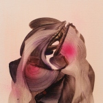 Ida Is Ida Is Ida, oil and spray on canvas, 27 x 22 cm
