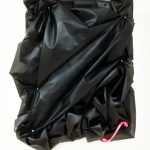 2019, Fabric, nails, string, wood, 40 x 35 x 12 cm