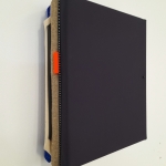  Layered Painting (Organised Structure), 2021, cotton, linen, polyurethane, polyester, nails, 27 x 20 x 6 cm