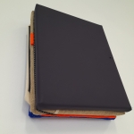  Layered Painting (Organised Structure), 2021, cotton, linen, polyurethane, polyester, nails, 27 x 20 x 6 cm