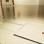 Small Super Activators, acrylic, wood, polyurethane, sizes vary, 2021 -> Series of small objects of bright colour placed in the space, activating the less obvious corners and locations. (Turun Taidehalli)